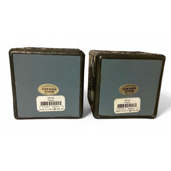 Joan Baker Stained glass candle holder grapes 1 pair - Picture 2 of 4